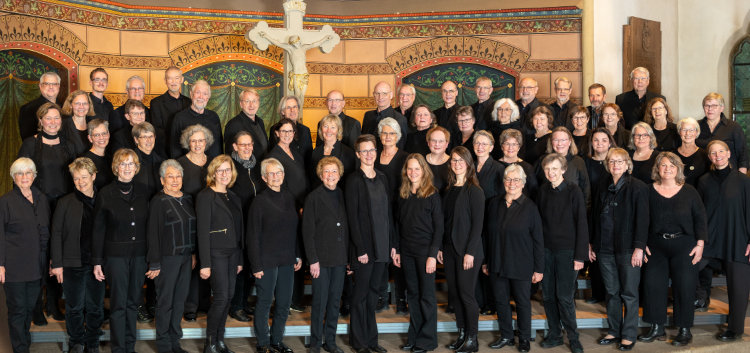 Gruppenbild der Ev. Kantorei Isselhorst im April 2024