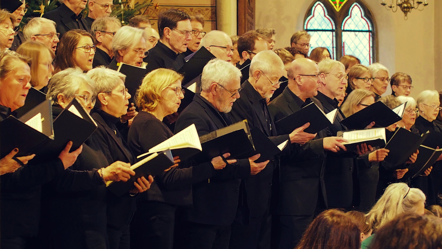 Konzentration bei der Aufführung des Weihnachtsoratoriums 2024. Foto: B. Giesenbauer