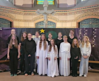 Die Jugendkantorei beim Musical "Die Schöpfung"