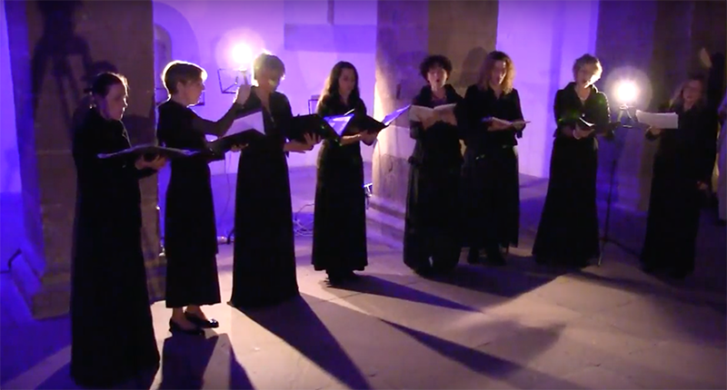 canta filia Im Westwerk der Klosterkirche Corvey(1) Das Ensemble canta filia im Westwerk der Klosterkirche Corvey