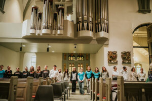 Junge Sängerinnen und -Sänger beim Jugendchortag Westfalen 2025